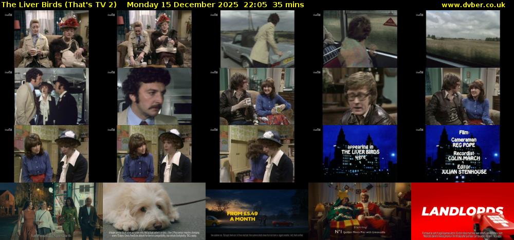 The Liver Birds (That's TV 2) Monday 15 December 2025 22:05 - 22:40