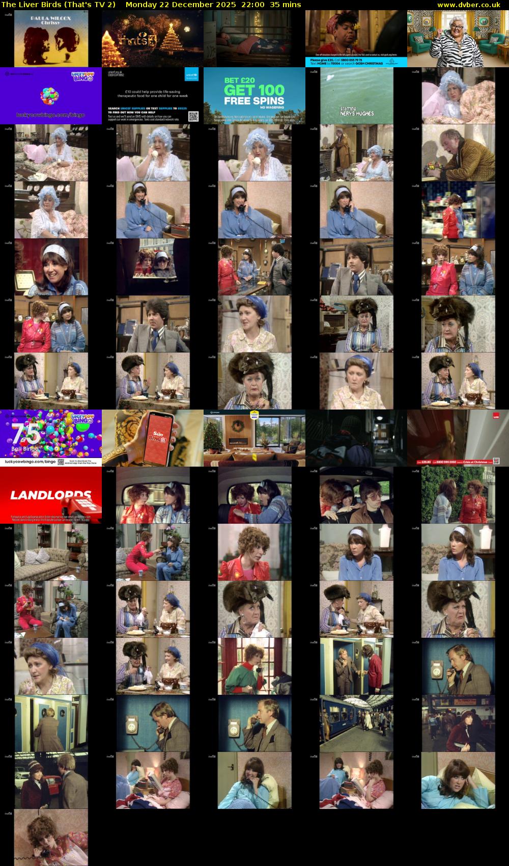 The Liver Birds (That's TV 2) Monday 22 December 2025 22:00 - 22:35