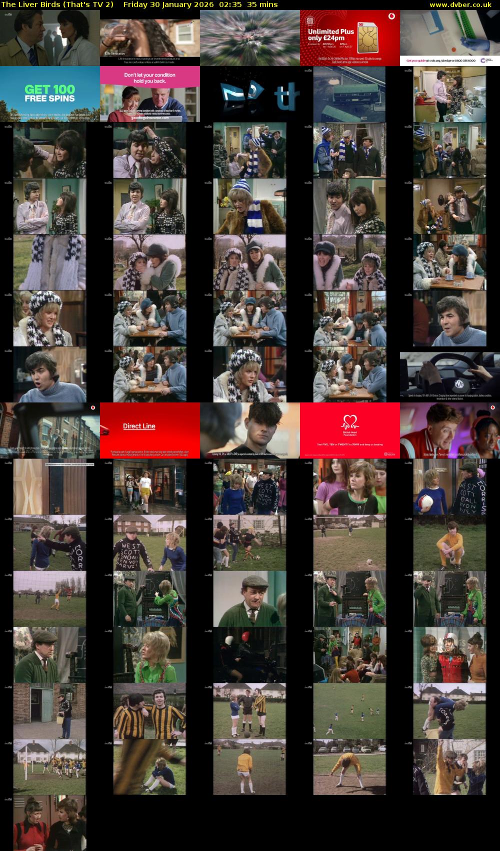 The Liver Birds (That's TV 2) Friday 30 January 2026 02:35 - 03:10