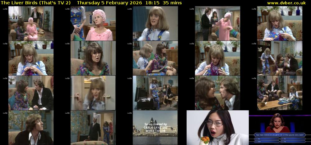 The Liver Birds (That's TV 2) Thursday 5 February 2026 18:15 - 18:50