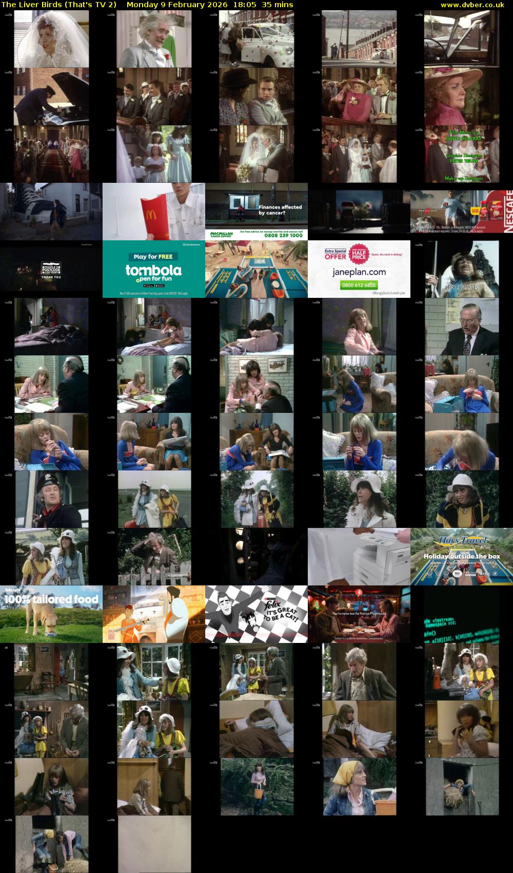 The Liver Birds (That's TV 2) Monday 9 February 2026 18:05 - 18:40