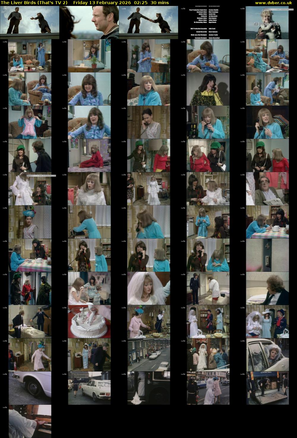 The Liver Birds (That's TV 2) Friday 13 February 2026 02:25 - 02:55