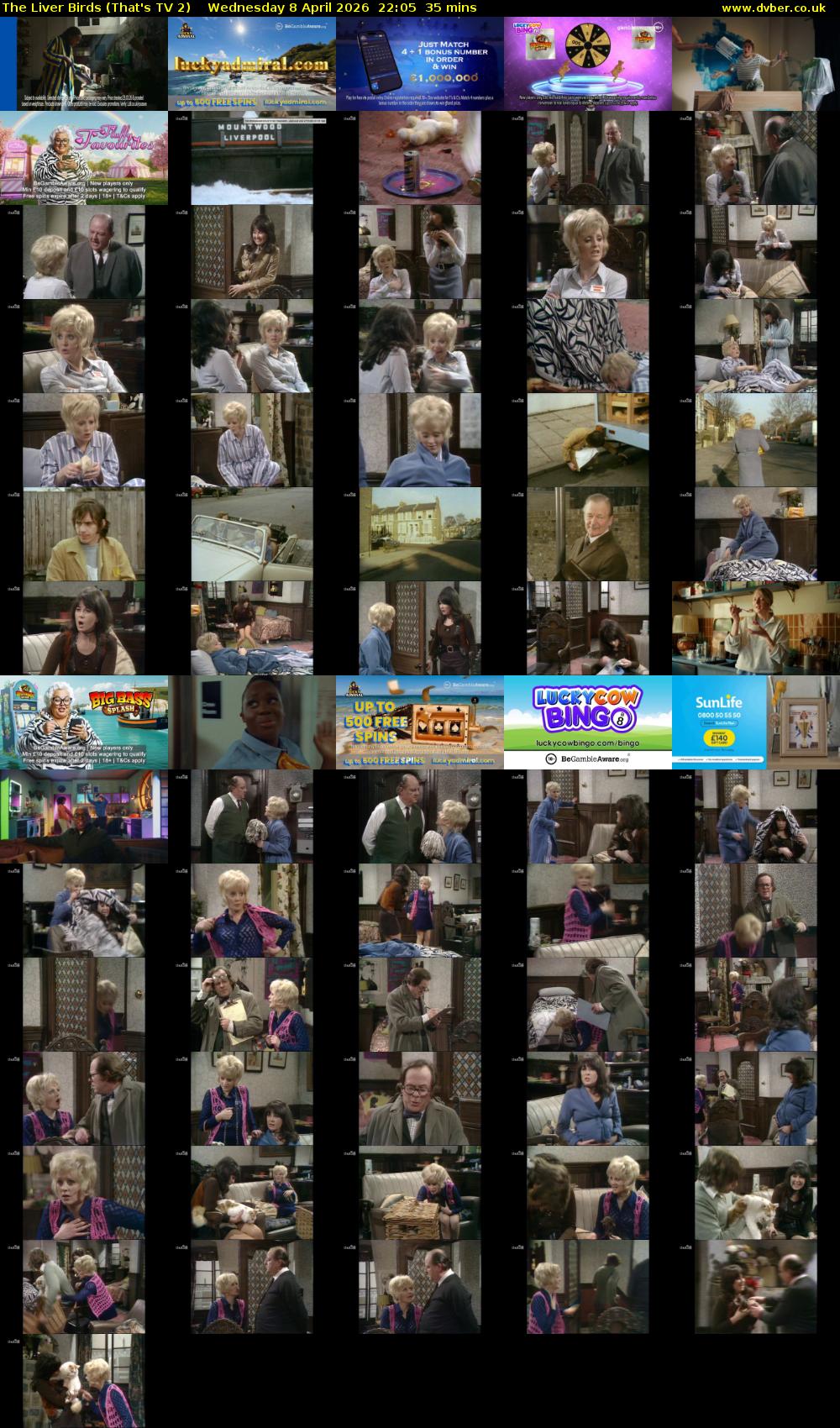 The Liver Birds (That's TV 2) Wednesday 8 April 2026 22:05 - 22:40