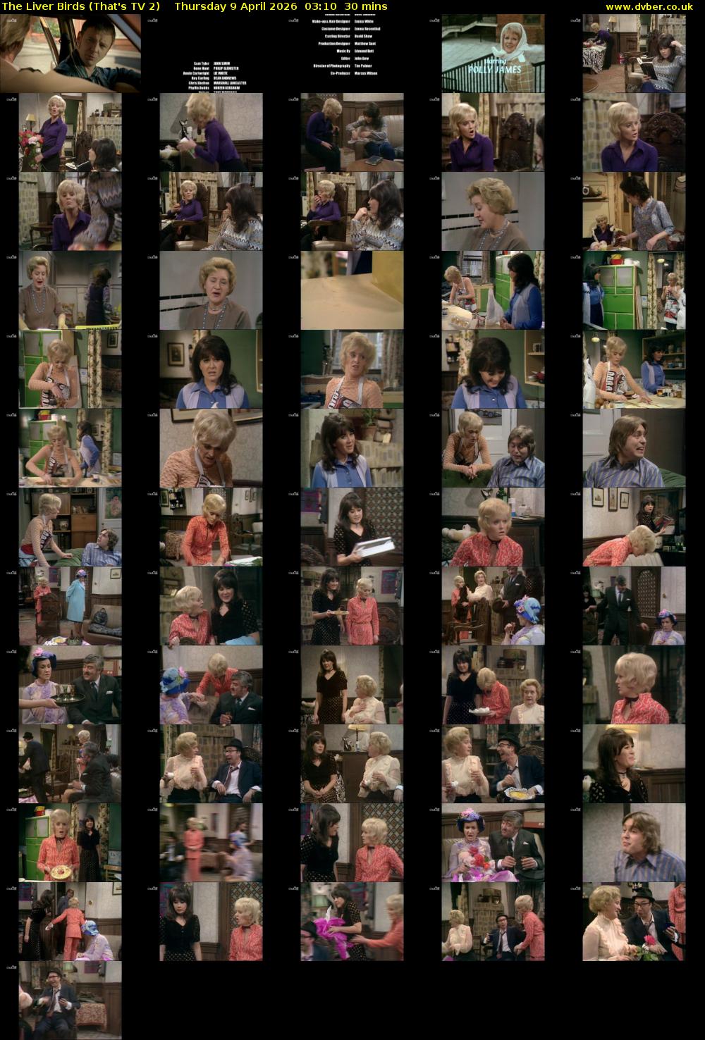 The Liver Birds (That's TV 2) Thursday 9 April 2026 03:10 - 03:40