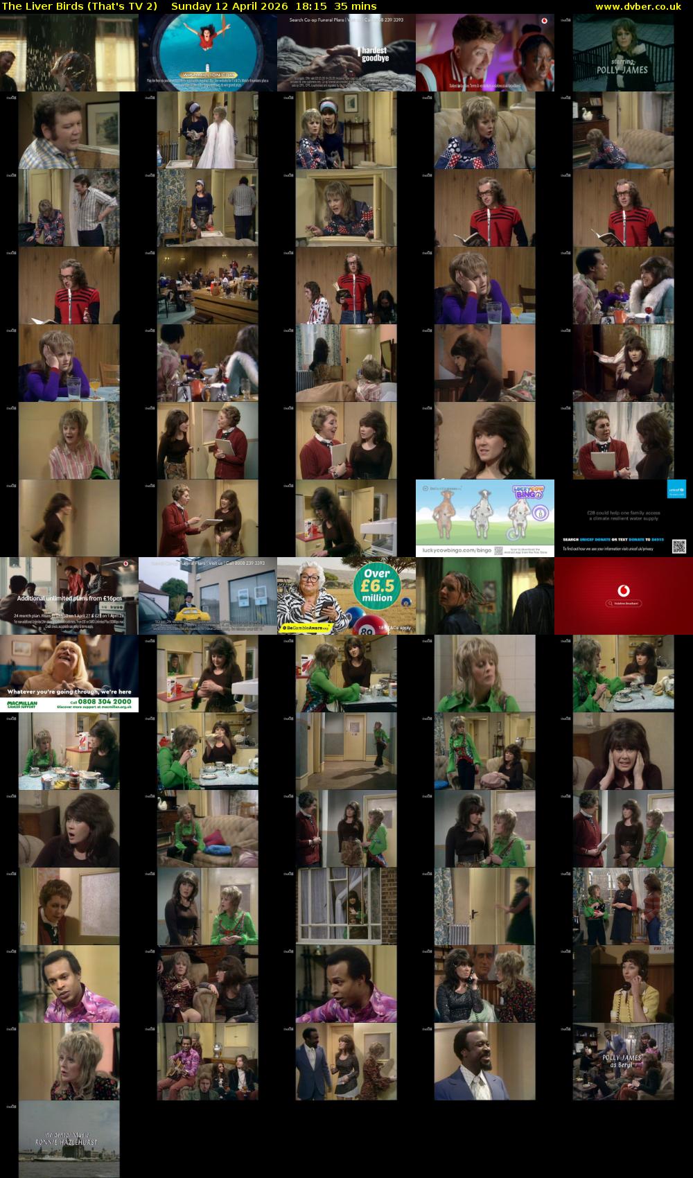 The Liver Birds (That's TV 2) Sunday 12 April 2026 18:15 - 18:50