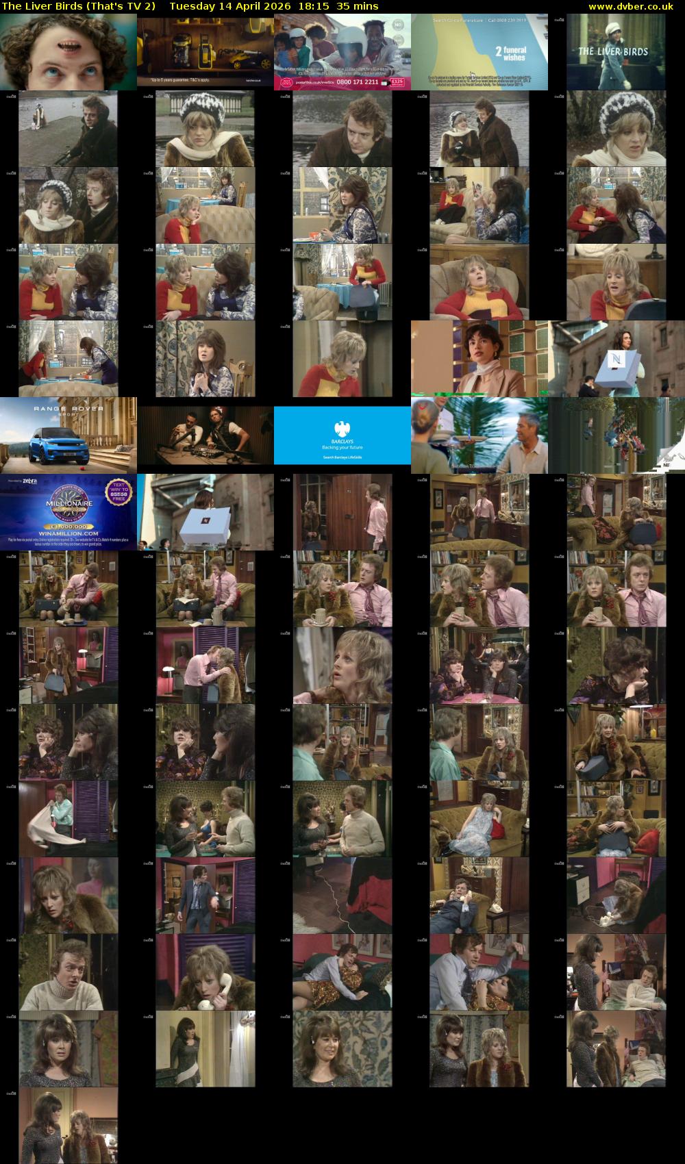 The Liver Birds (That's TV 2) Tuesday 14 April 2026 18:15 - 18:50