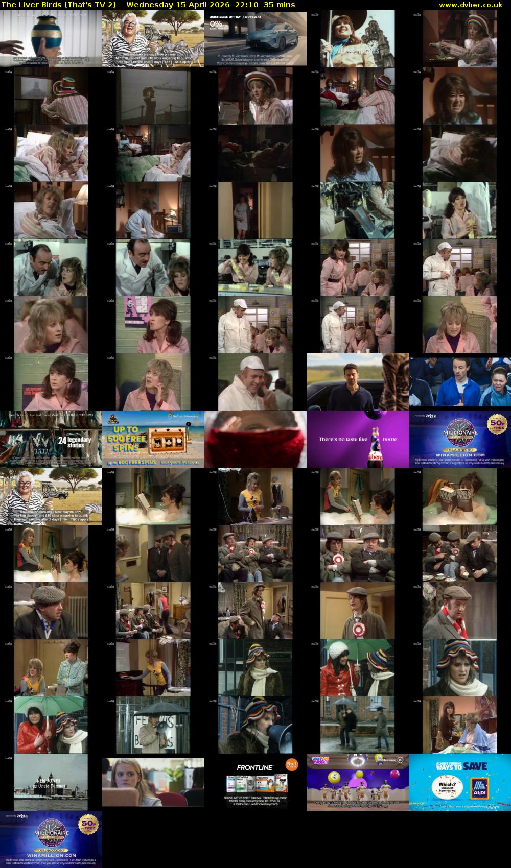 The Liver Birds (That's TV 2) Wednesday 15 April 2026 22:10 - 22:45