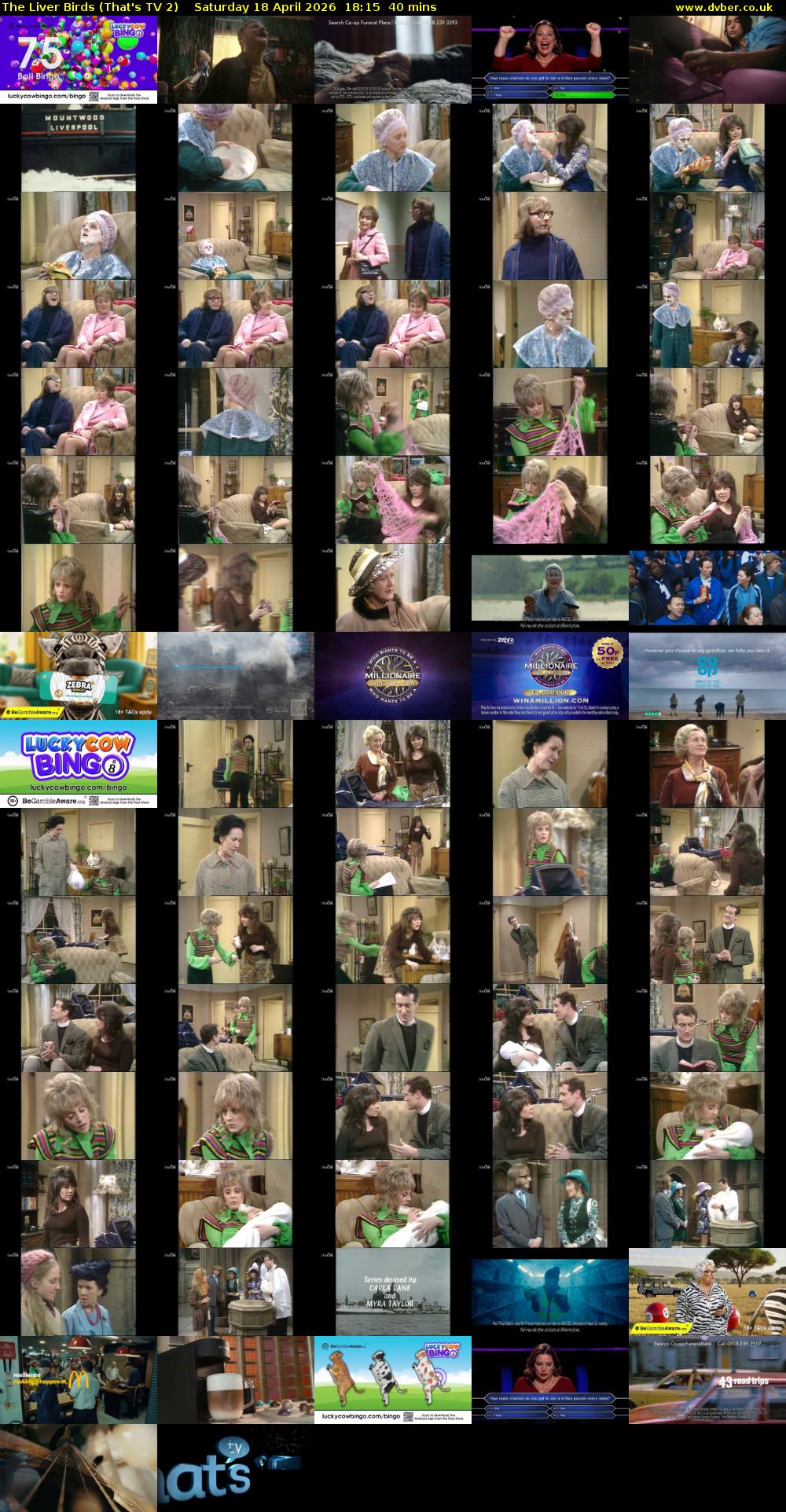 The Liver Birds (That's TV 2) Saturday 18 April 2026 18:15 - 18:55