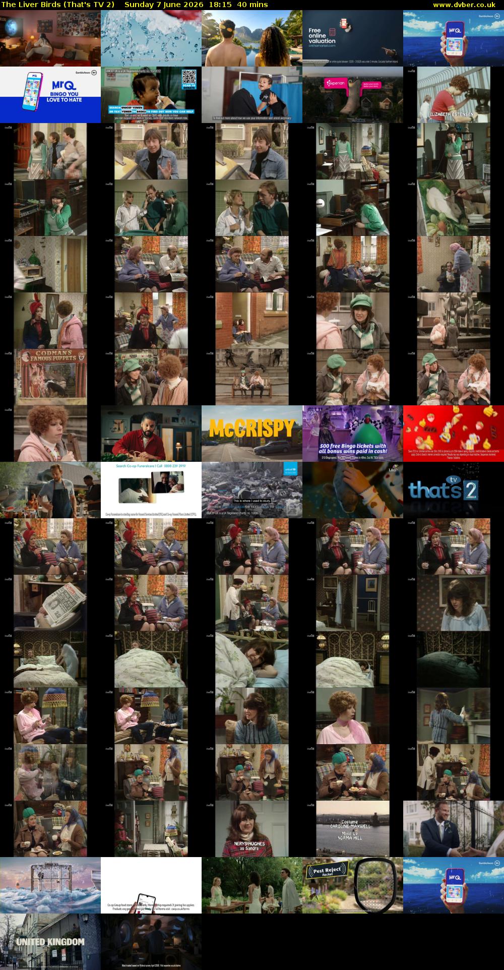 The Liver Birds (That's TV 2) Sunday 7 June 2026 18:15 - 18:55