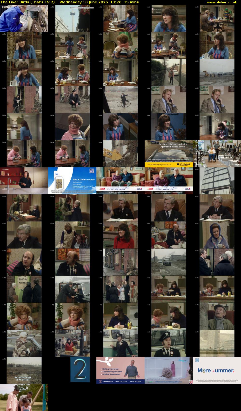 The Liver Birds (That's TV 2) Wednesday 10 June 2026 13:20 - 13:55