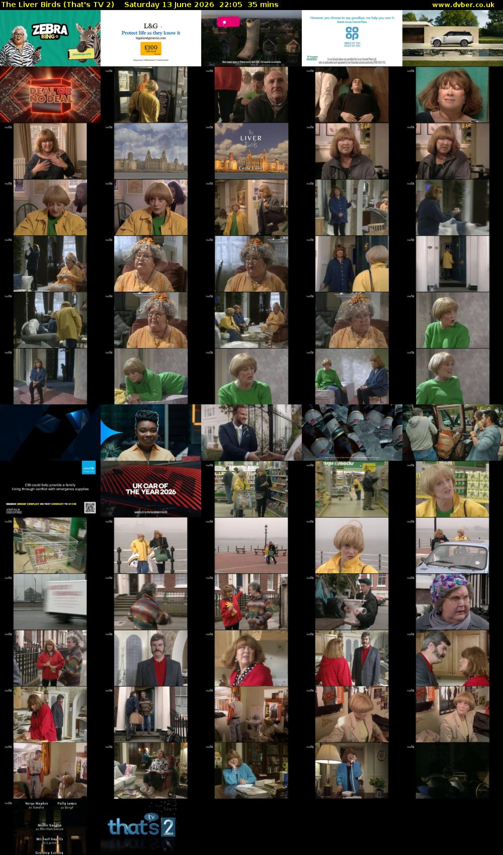 The Liver Birds (That's TV 2) Saturday 13 June 2026 22:05 - 22:40