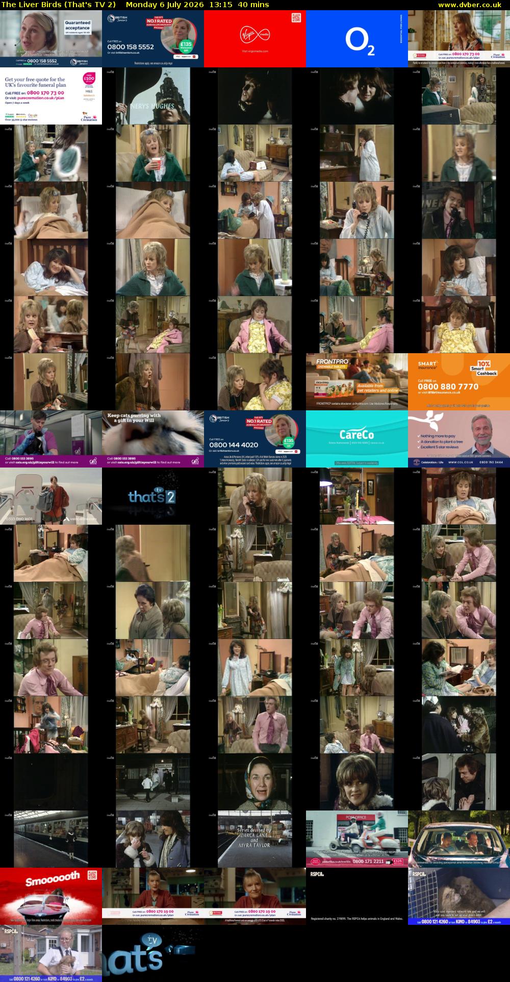 The Liver Birds (That's TV 2) Monday 6 July 2026 13:15 - 13:55