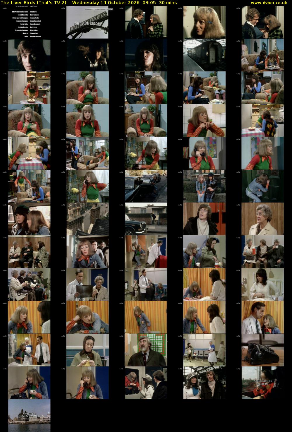 The Liver Birds (That's TV 2) Wednesday 14 October 2026 03:05 - 03:35