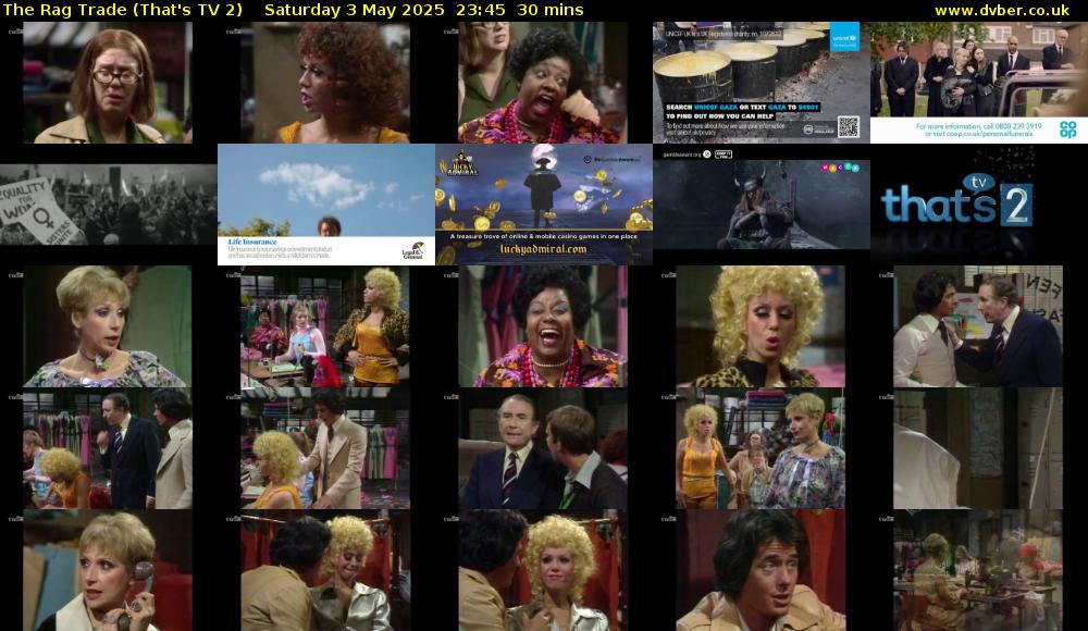 The Rag Trade (That's TV 2) Saturday 3 May 2025 23:45 - 00:15
