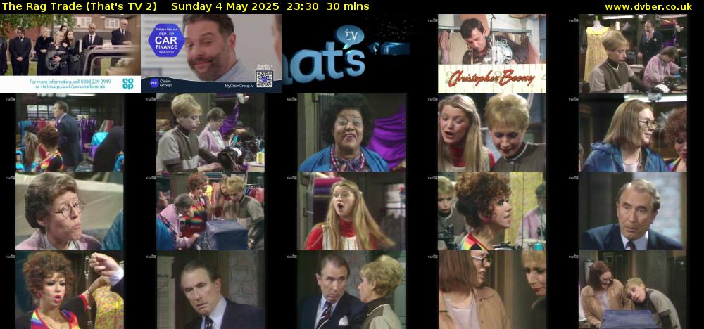 The Rag Trade (That's TV 2) Sunday 4 May 2025 23:30 - 00:00