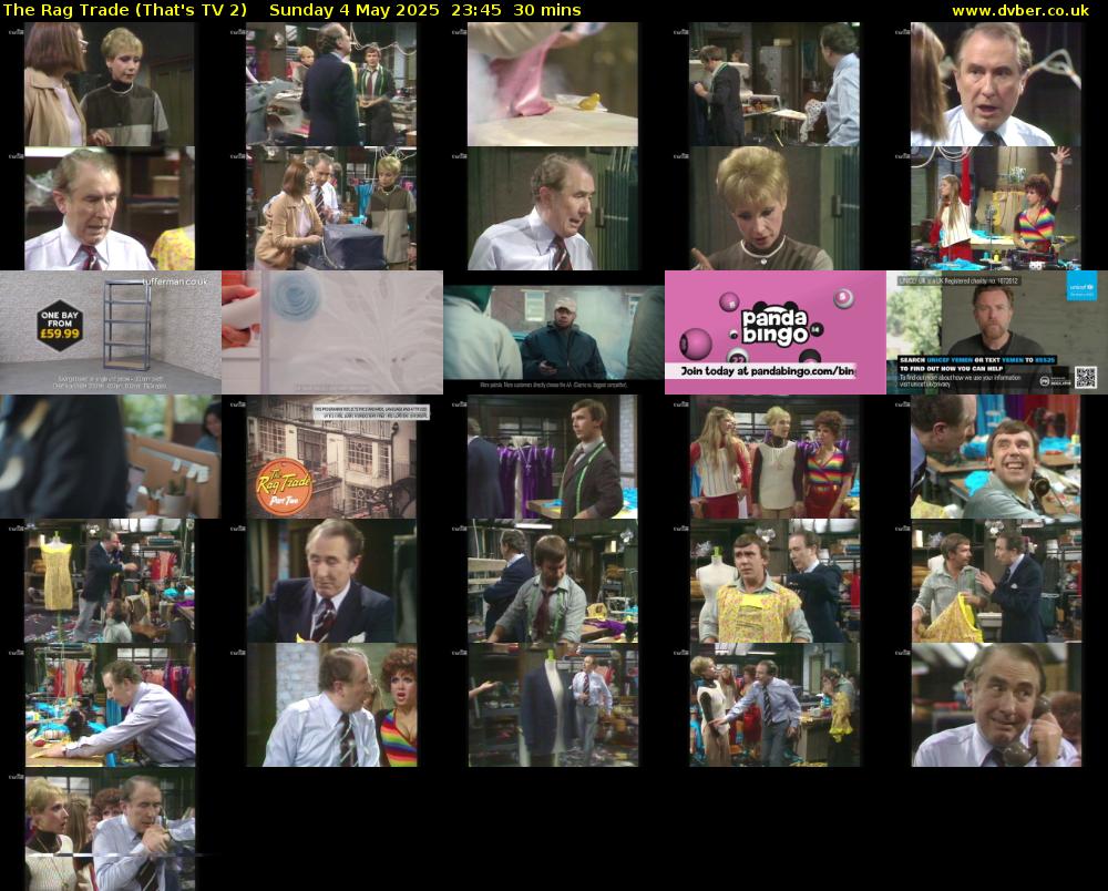 The Rag Trade (That's TV 2) Sunday 4 May 2025 23:45 - 00:15