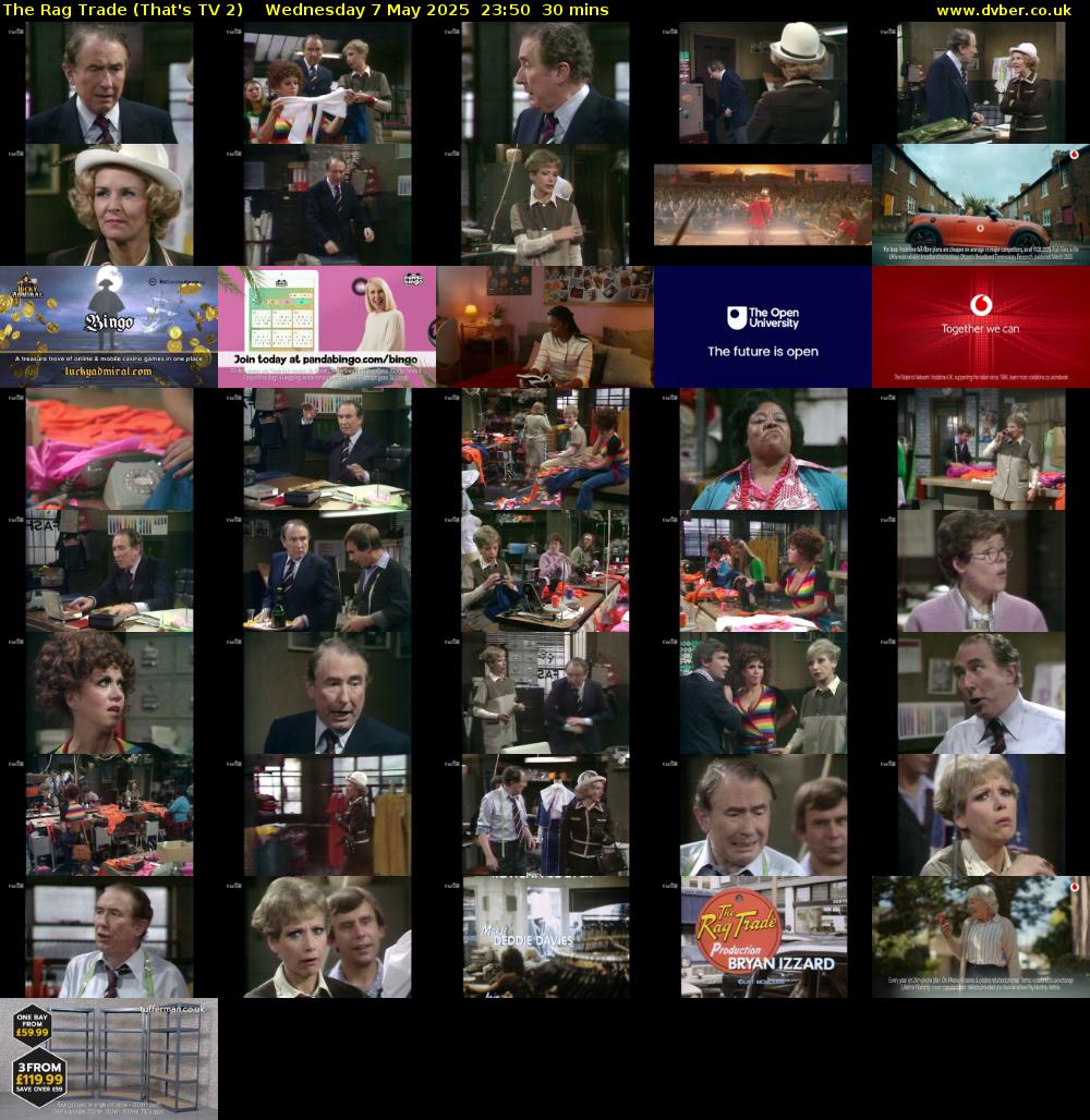 The Rag Trade (That's TV 2) Wednesday 7 May 2025 23:50 - 00:20