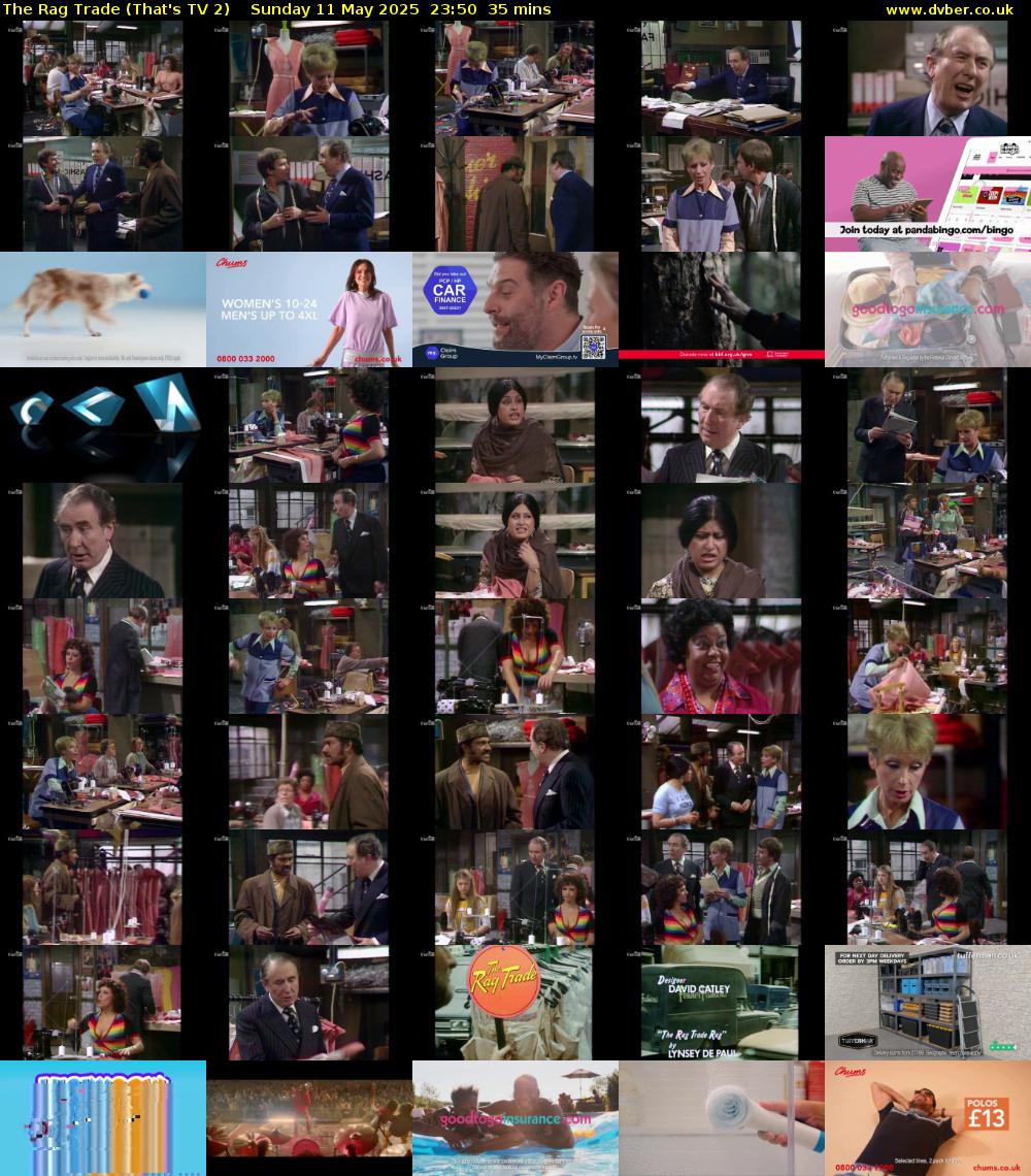 The Rag Trade (That's TV 2) Sunday 11 May 2025 23:50 - 00:25