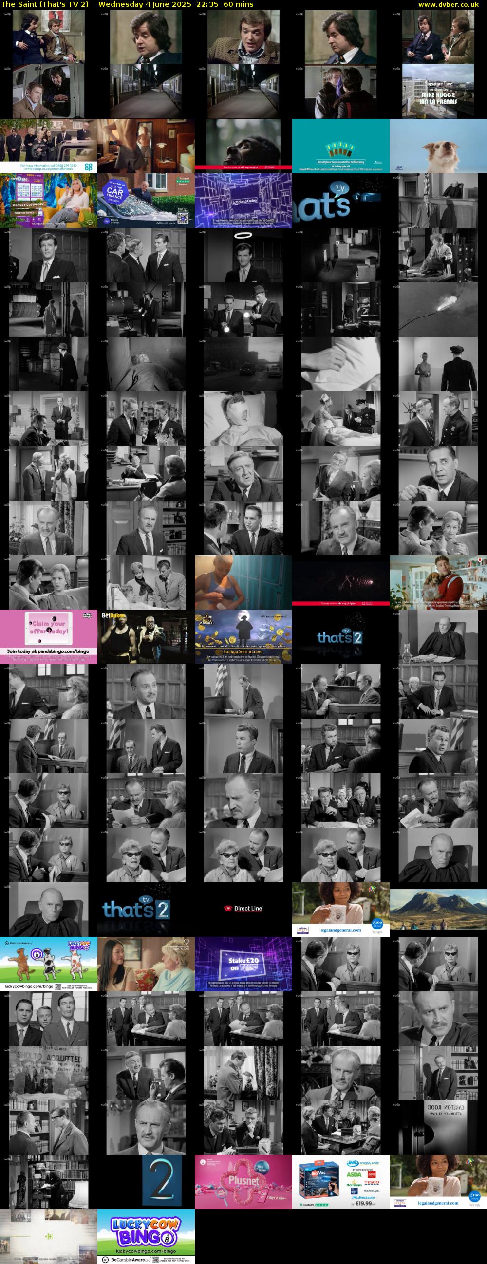The Saint (That's TV 2) Wednesday 4 June 2025 22:35 - 23:35