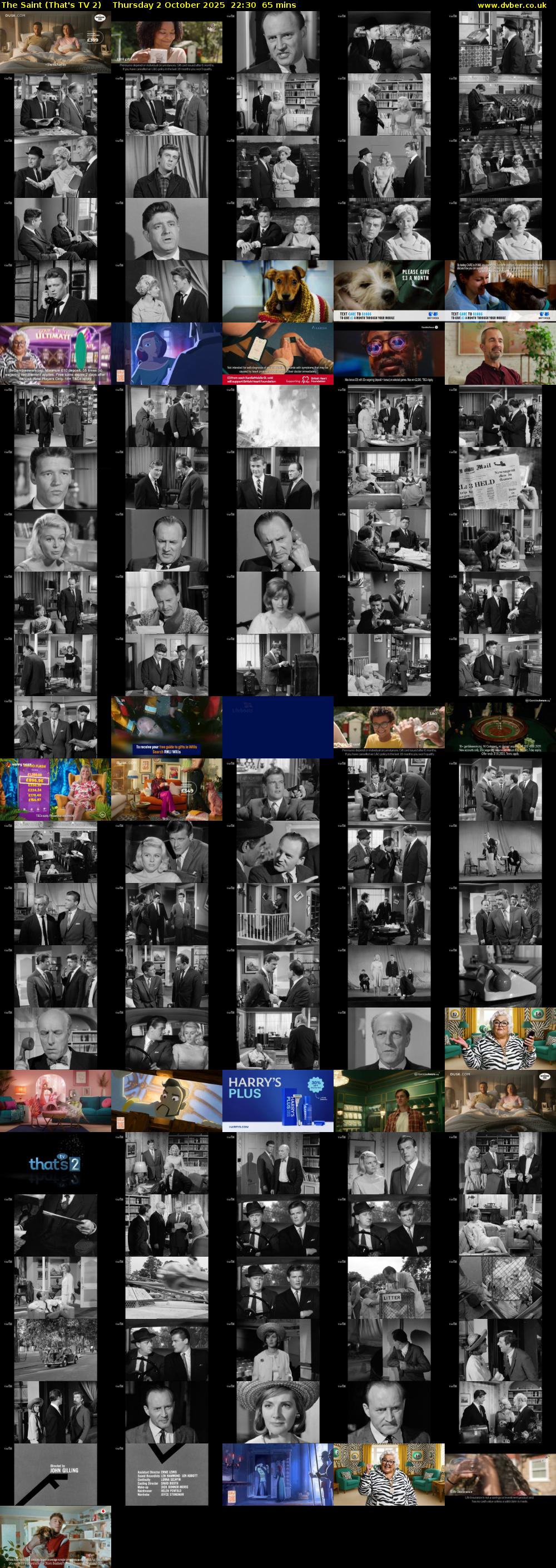 The Saint (That's TV 2) Thursday 2 October 2025 22:30 - 23:35