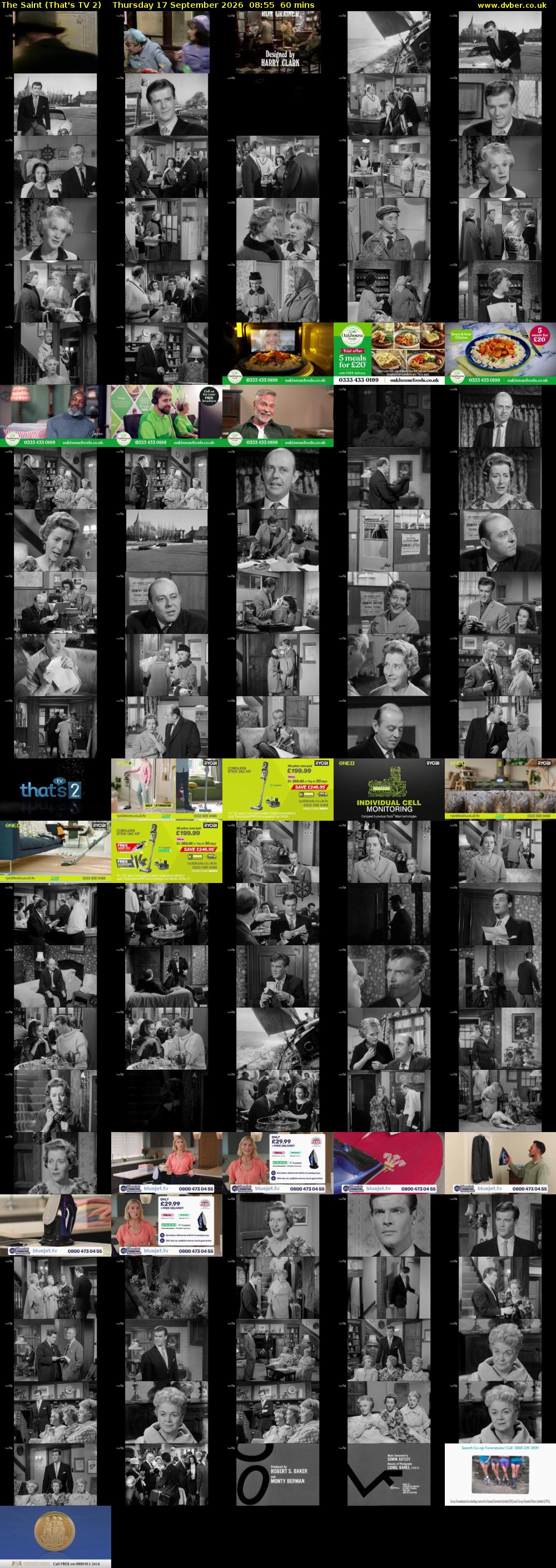 The Saint (That's TV 2) Thursday 17 September 2026 08:55 - 09:55