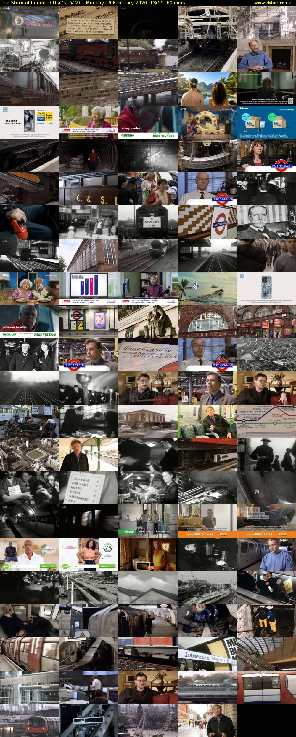 The Story of London (That's TV 2) Monday 16 February 2026 13:55 - 14:55