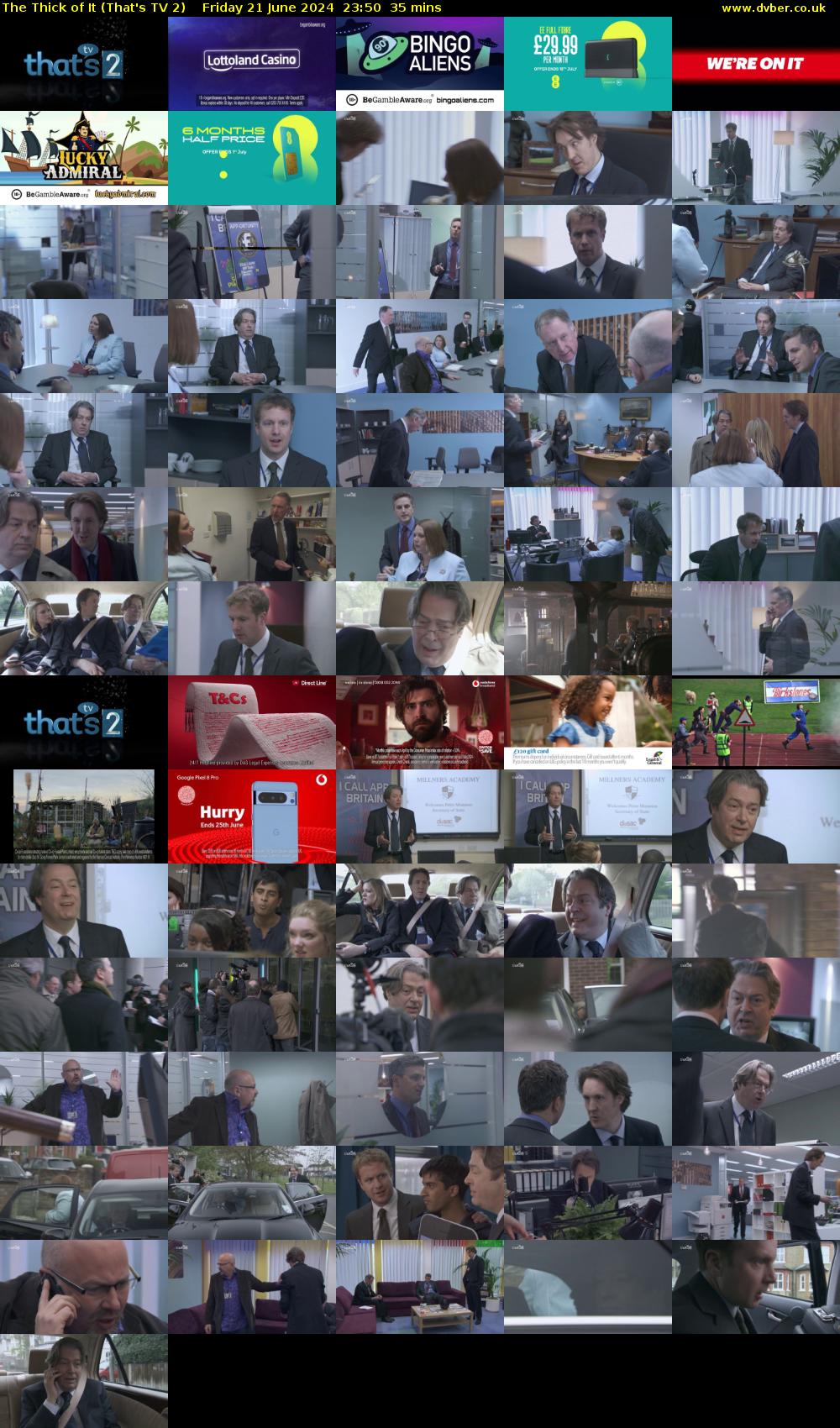 The Thick of It (That's TV 2) Friday 21 June 2024 23:50 - 00:25
