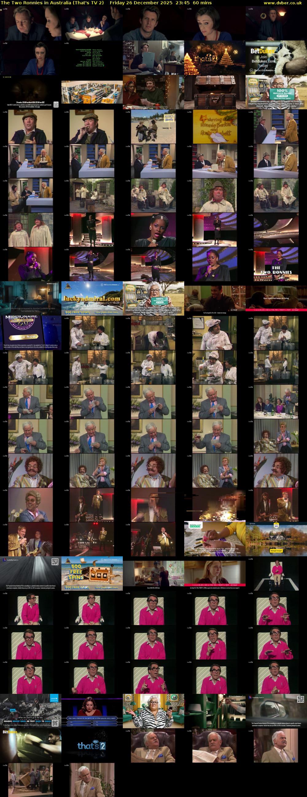 The Two Ronnies in Australia (That's TV 2) Friday 26 December 2025 23:45 - 00:45