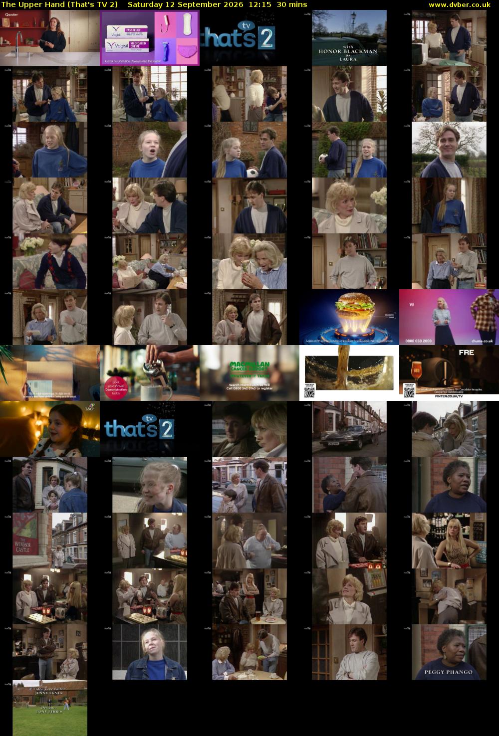 The Upper Hand (That's TV 2) Saturday 12 September 2026 12:15 - 12:45