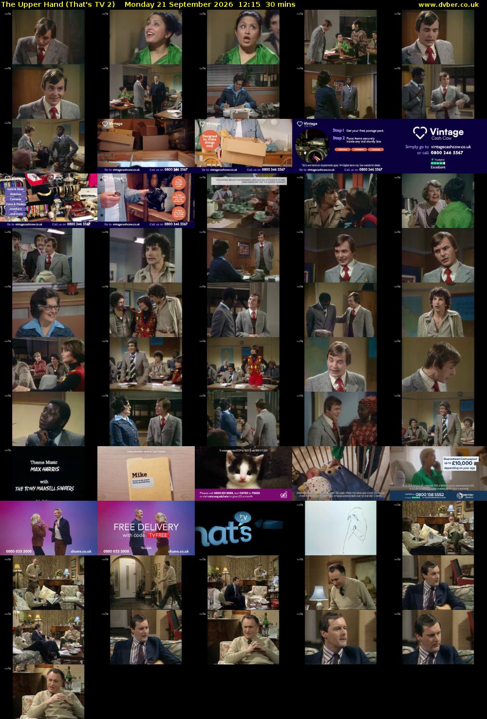 The Upper Hand (That's TV 2) Monday 21 September 2026 12:15 - 12:45