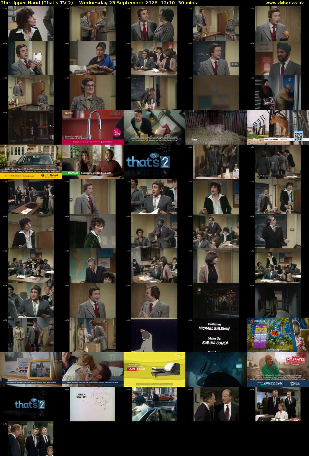 The Upper Hand (That's TV 2) Wednesday 23 September 2026 12:10 - 12:40