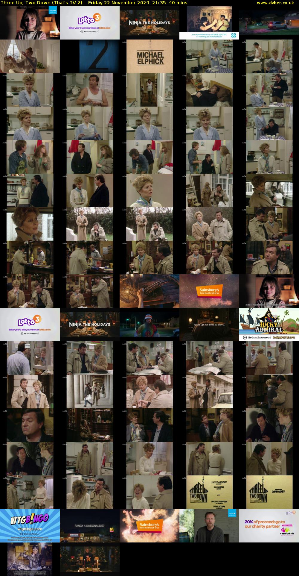 Three Up, Two Down (That's TV 2) Friday 22 November 2024 21:35 - 22:15