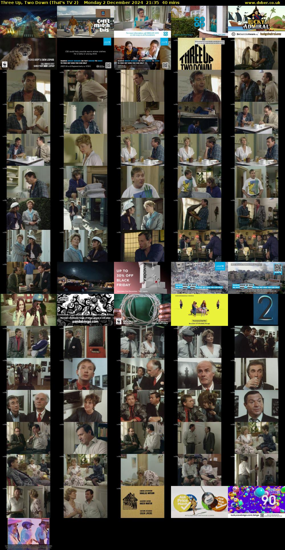 Three Up, Two Down (That's TV 2) Monday 2 December 2024 21:35 - 22:15
