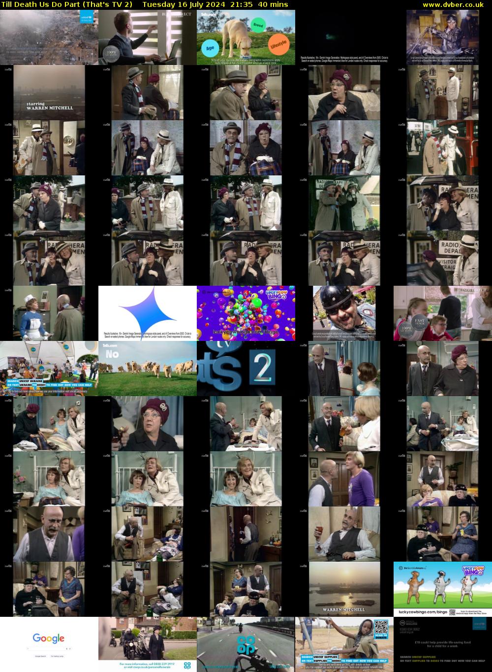 Till Death Us Do Part (That's TV 2) Tuesday 16 July 2024 21:35 - 22:15