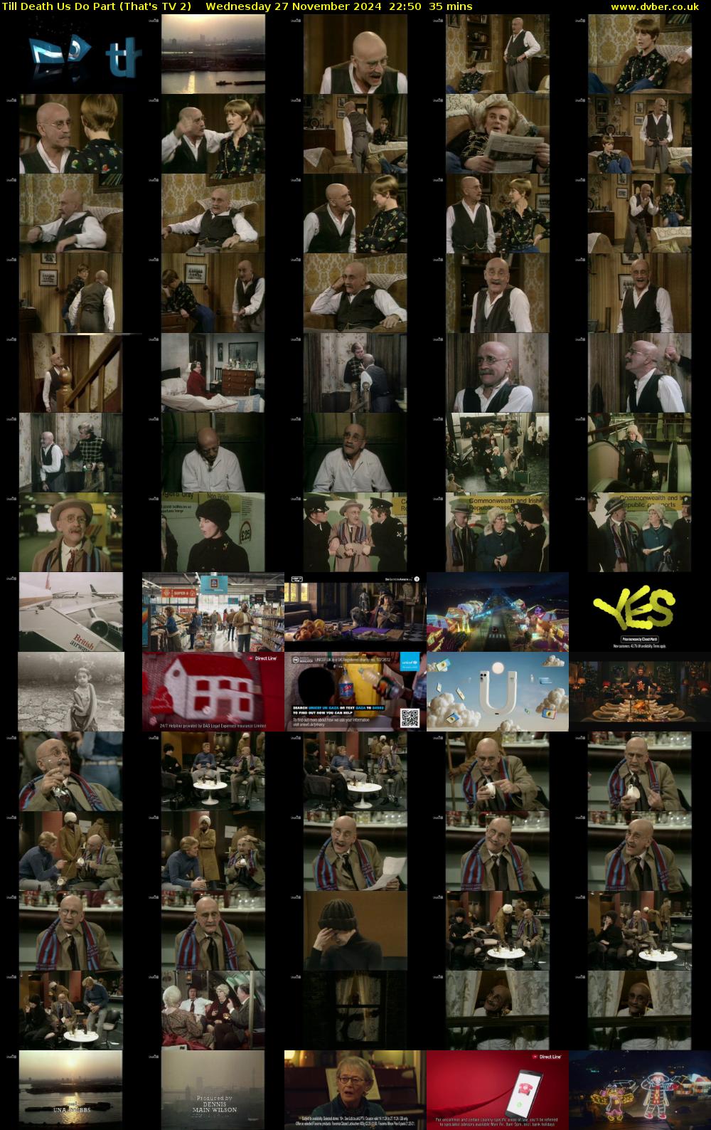 Till Death Us Do Part (That's TV 2) Wednesday 27 November 2024 22:50 - 23:25