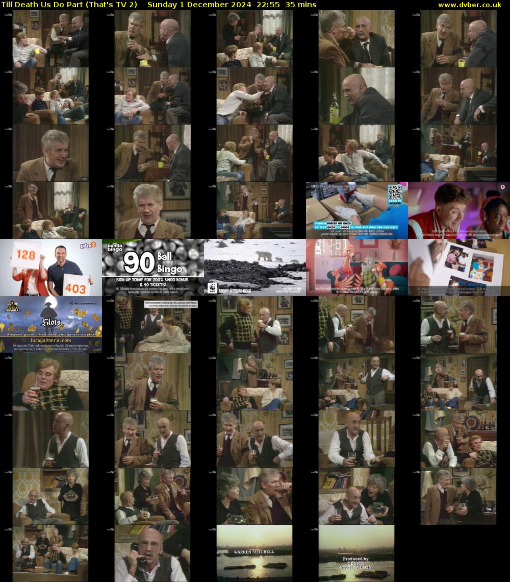 Till Death Us Do Part (That's TV 2) Sunday 1 December 2024 22:55 - 23:30