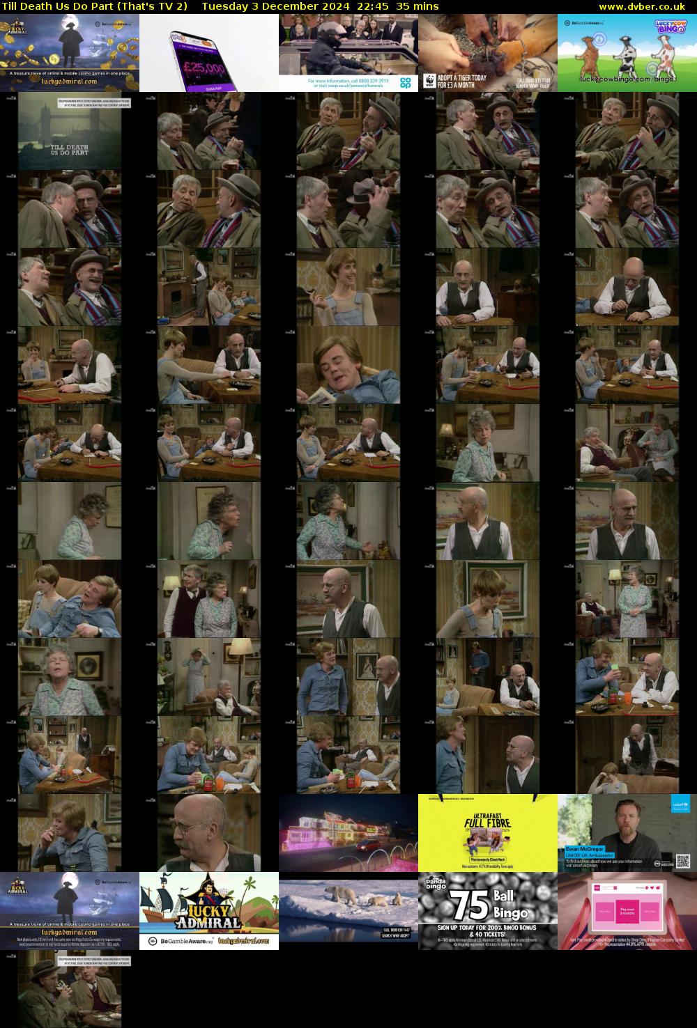 Till Death Us Do Part (That's TV 2) Tuesday 3 December 2024 22:45 - 23:20