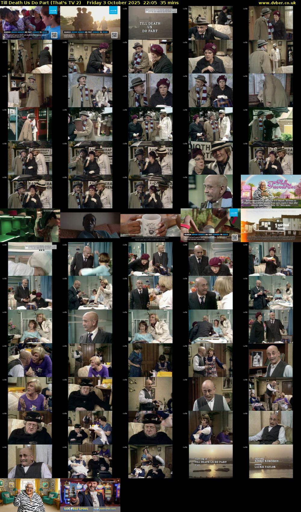 Till Death Us Do Part (That's TV 2) Friday 3 October 2025 22:05 - 22:40