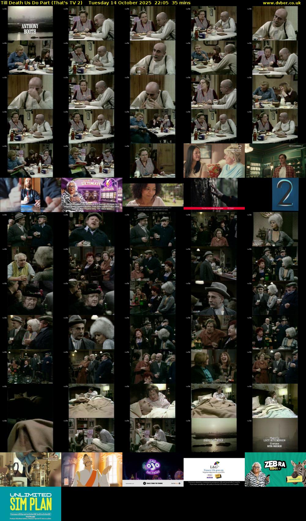Till Death Us Do Part (That's TV 2) Tuesday 14 October 2025 22:05 - 22:40