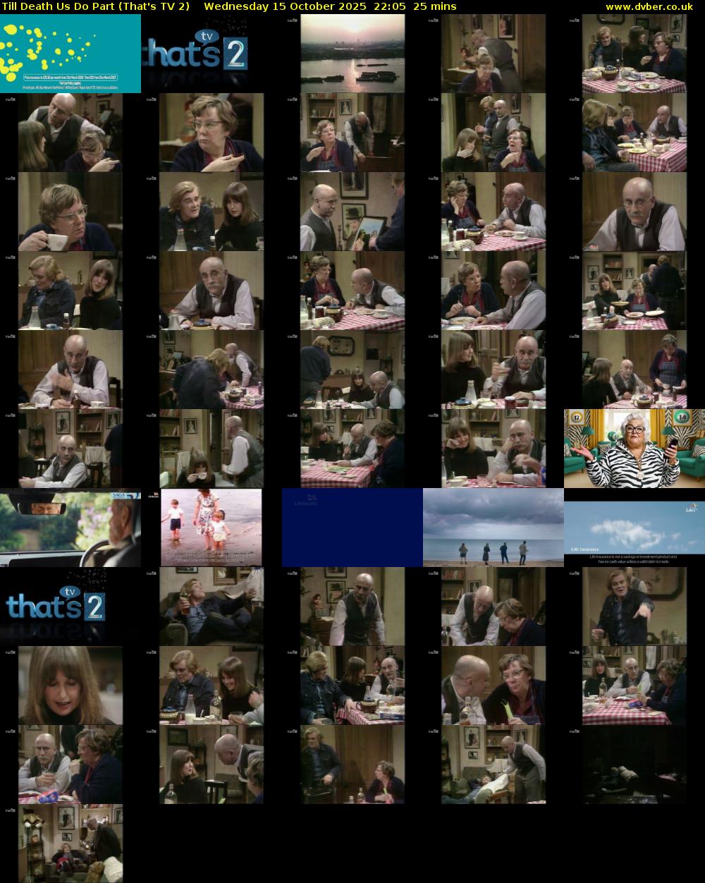Till Death Us Do Part (That's TV 2) Wednesday 15 October 2025 22:05 - 22:30