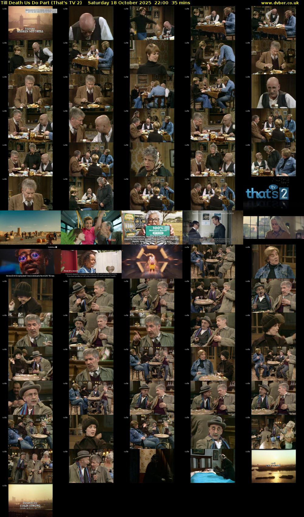 Till Death Us Do Part (That's TV 2) Saturday 18 October 2025 22:00 - 22:35