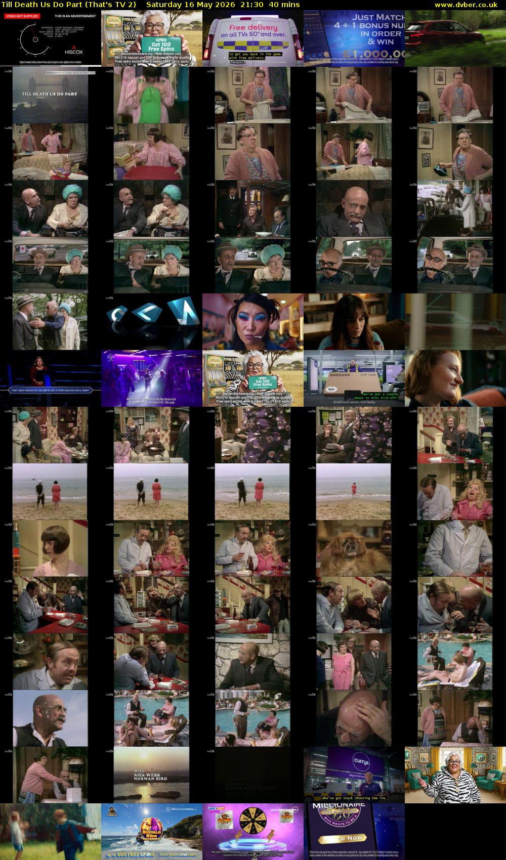 Till Death Us Do Part (That's TV 2) Saturday 16 May 2026 21:30 - 22:10