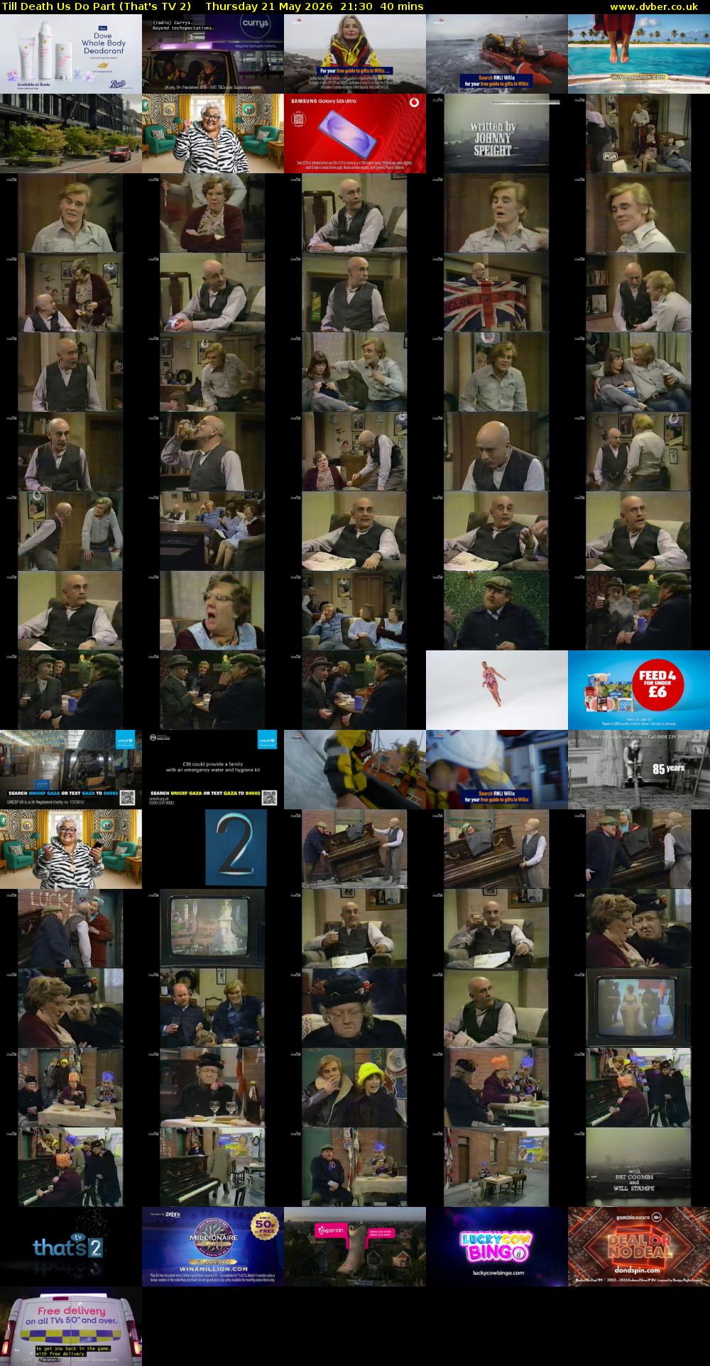 Till Death Us Do Part (That's TV 2) Thursday 21 May 2026 21:30 - 22:10