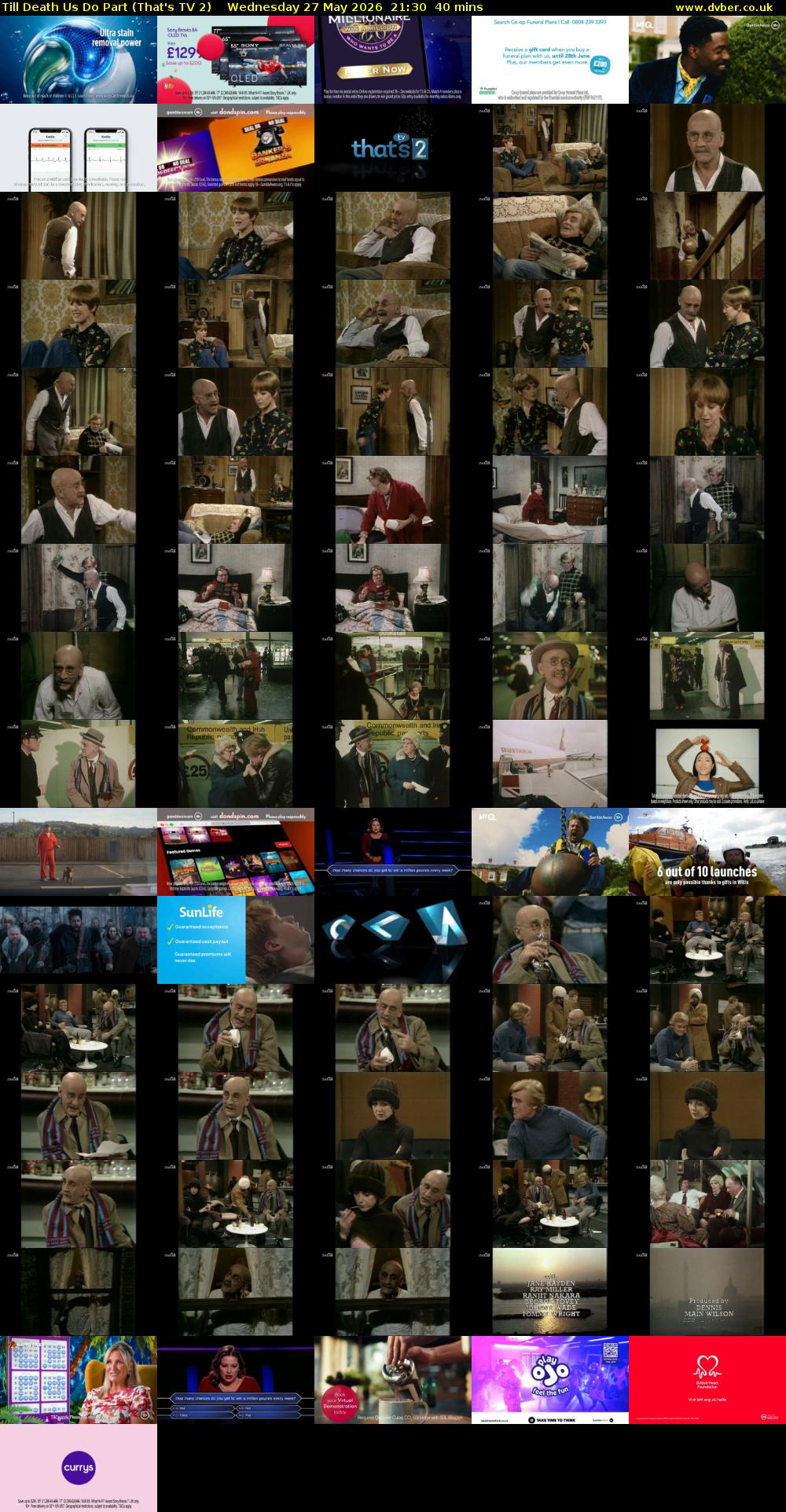 Till Death Us Do Part (That's TV 2) Wednesday 27 May 2026 21:30 - 22:10