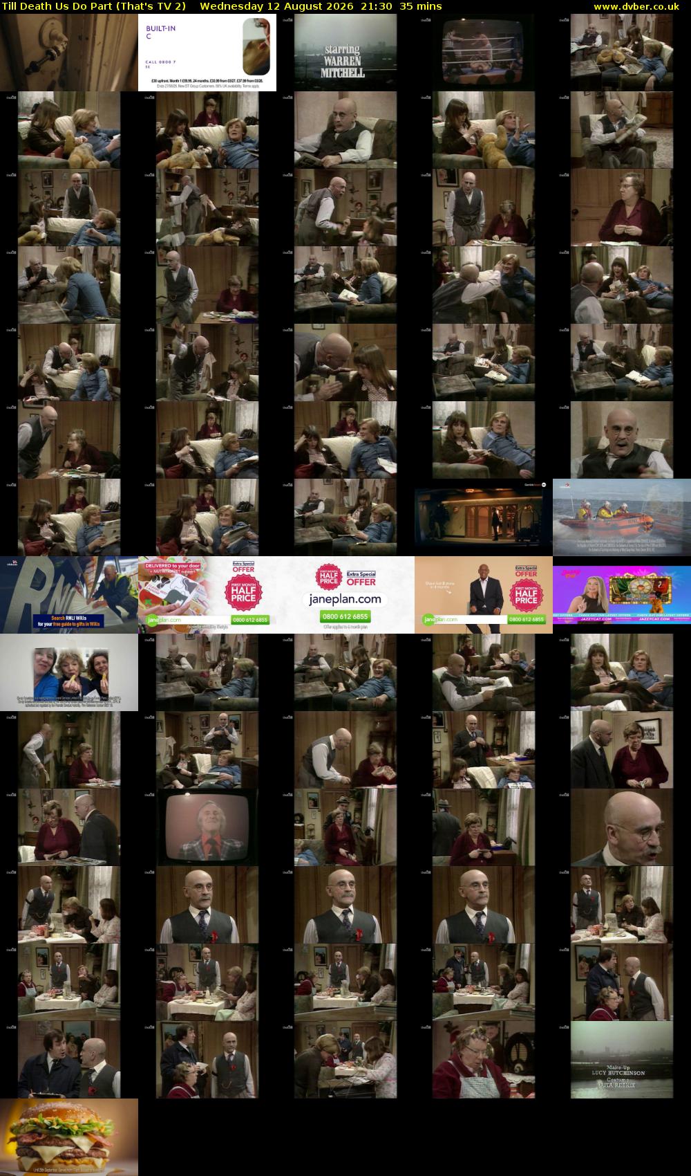 Till Death Us Do Part (That's TV 2) Wednesday 12 August 2026 21:30 - 22:05