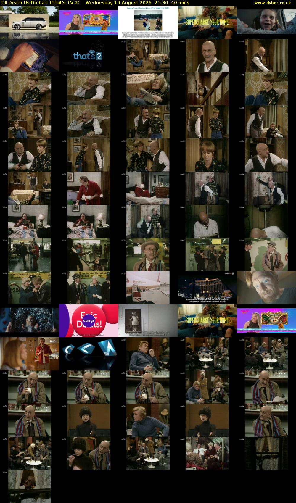 Till Death Us Do Part (That's TV 2) Wednesday 19 August 2026 21:30 - 22:10