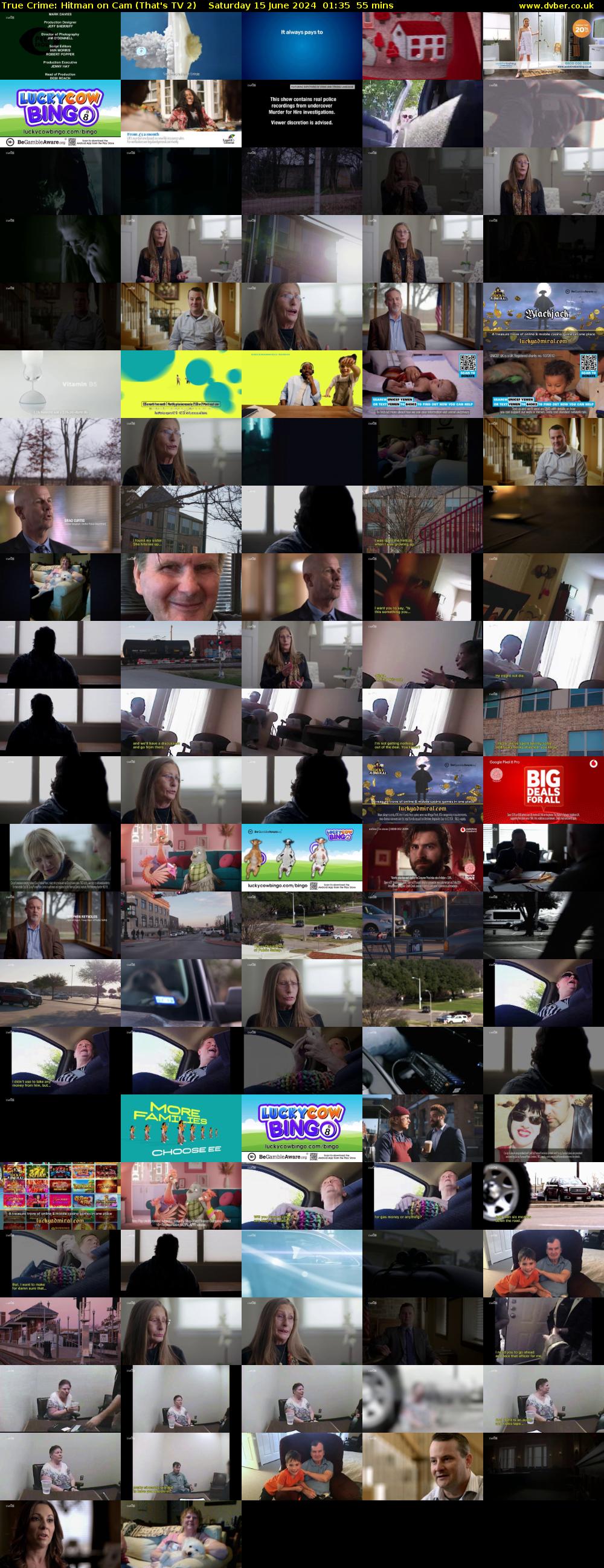 True Crime: Hitman on Cam (That's TV 2) Saturday 15 June 2024 01:35 - 02:30