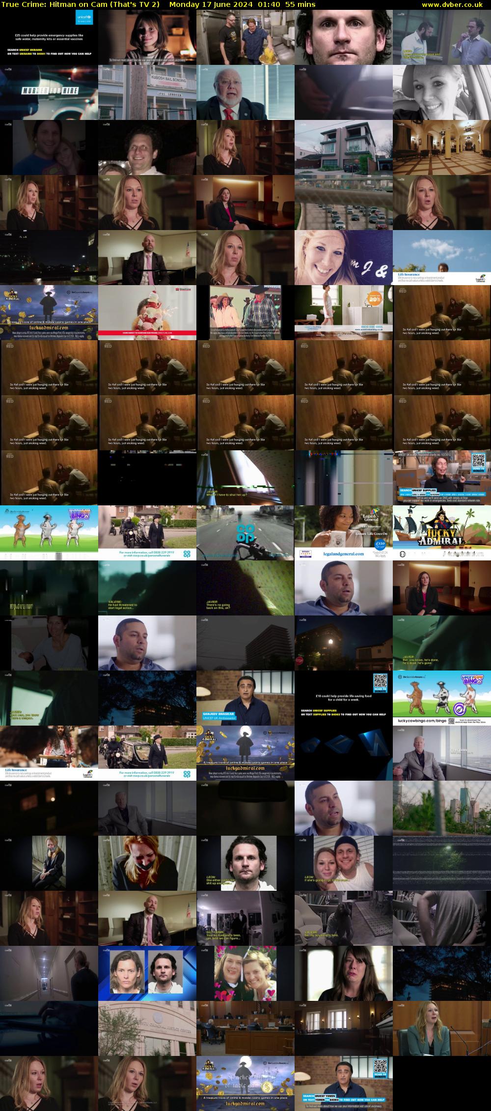 True Crime: Hitman on Cam (That's TV 2) Monday 17 June 2024 01:40 - 02:35