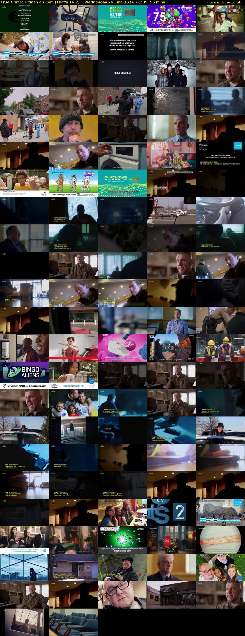True Crime: Hitman on Cam (That's TV 2) Wednesday 26 June 2024 01:35 - 02:30