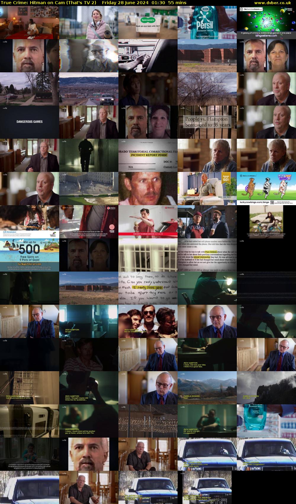 True Crime: Hitman on Cam (That's TV 2) Friday 28 June 2024 01:30 - 02:25